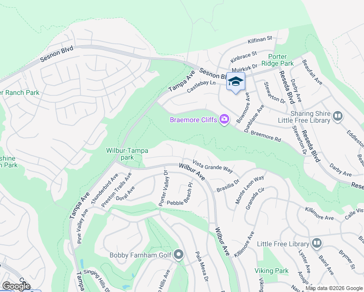 map of restaurants, bars, coffee shops, grocery stores, and more near 11943 Capistrano Lane in Los Angeles