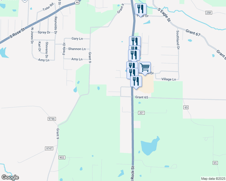 map of restaurants, bars, coffee shops, grocery stores, and more near 211 Hazelwood Drive in Sheridan