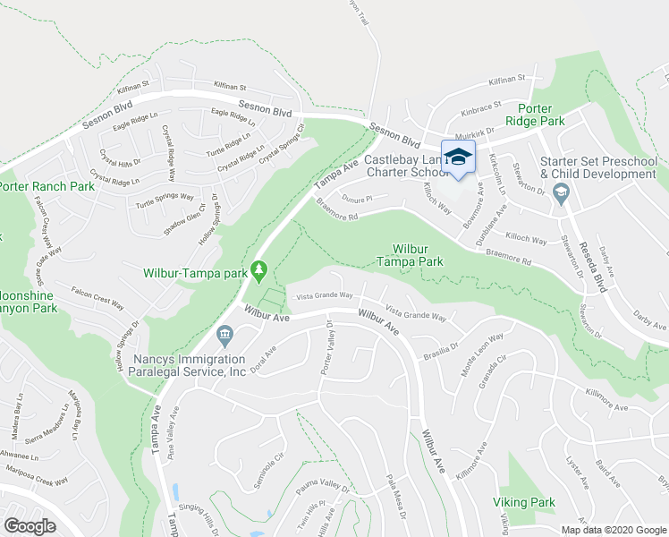 map of restaurants, bars, coffee shops, grocery stores, and more near 11956 Sonoma Way in Los Angeles