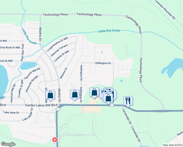 map of restaurants, bars, coffee shops, grocery stores, and more near 13 Addington Court in Rome