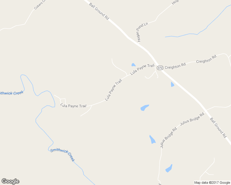map of restaurants, bars, coffee shops, grocery stores, and more near 445 Lula Payne Trail in Ball Ground