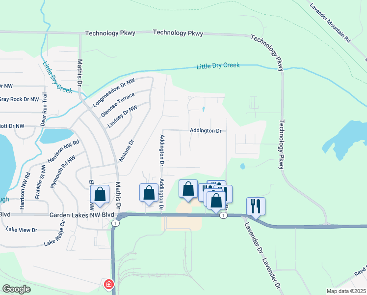 map of restaurants, bars, coffee shops, grocery stores, and more near 13 Addington Court in Rome