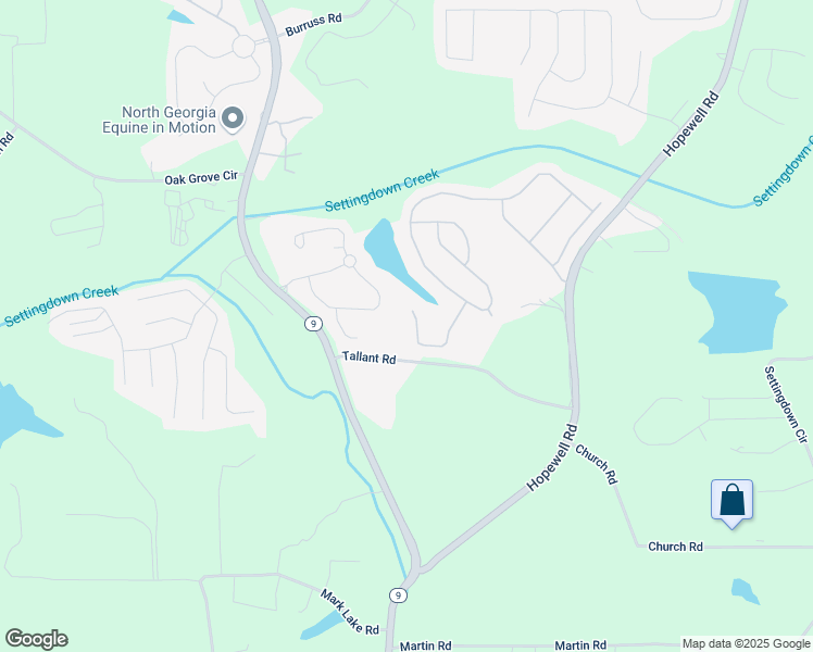 map of restaurants, bars, coffee shops, grocery stores, and more near 5685 Banner Boulevard in Cumming