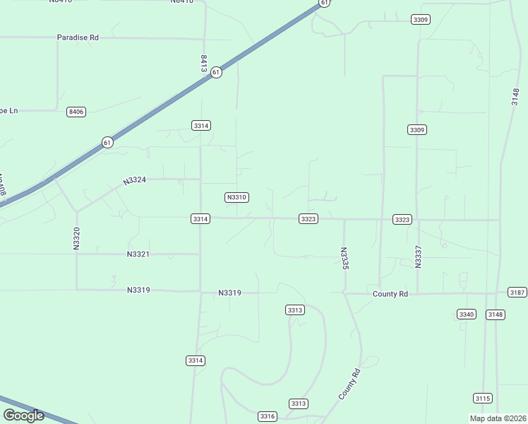 map of restaurants, bars, coffee shops, grocery stores, and more near 61 Cr N3323 in Vernon