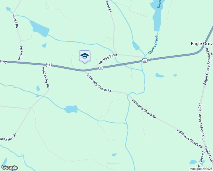 map of restaurants, bars, coffee shops, grocery stores, and more near 251 Old Hendry Church Road in Canon