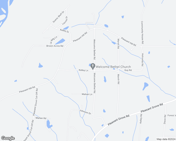 map of restaurants, bars, coffee shops, grocery stores, and more near 298 Kelley Lane in Guntersville