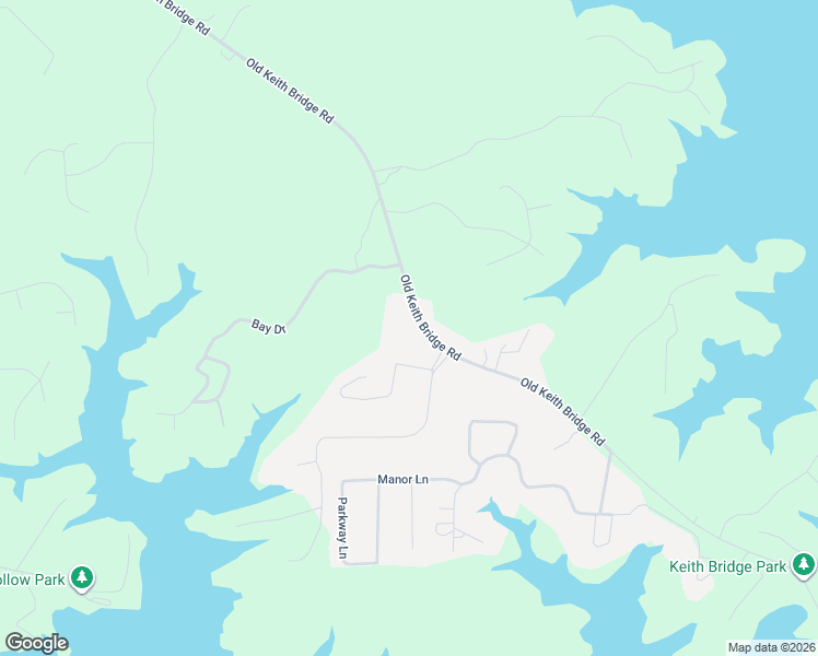 map of restaurants, bars, coffee shops, grocery stores, and more near 8540 Old Keith Bridge Road in Gainesville