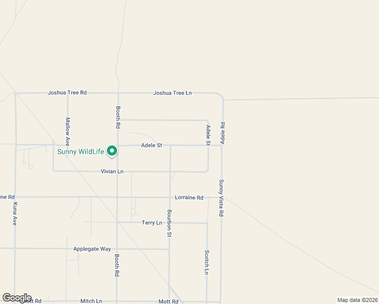 map of restaurants, bars, coffee shops, grocery stores, and more near 60777 Adele Road in Landers