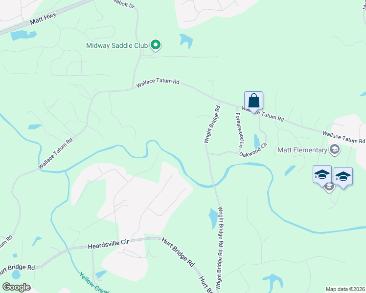 map of restaurants, bars, coffee shops, grocery stores, and more near 5015 Wright Bridge Road in Cumming