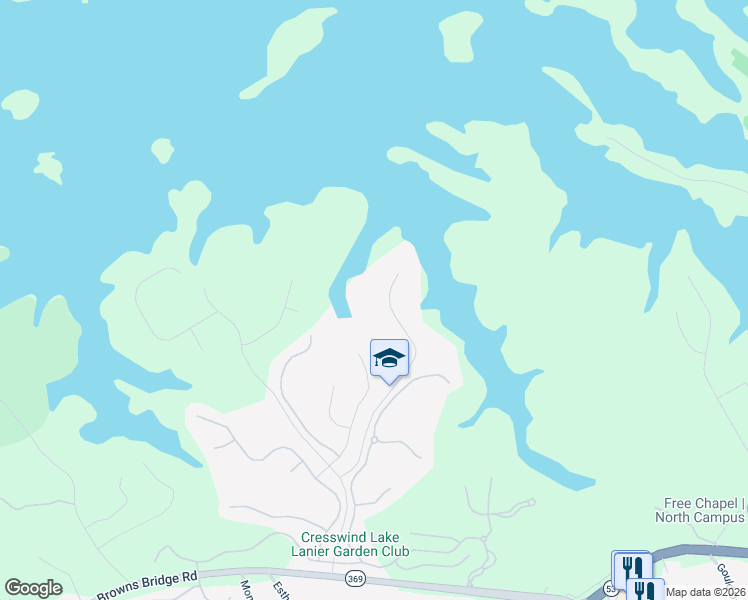 map of restaurants, bars, coffee shops, grocery stores, and more near 3561 Mill Road in Gainesville