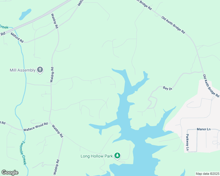 map of restaurants, bars, coffee shops, grocery stores, and more near 8415 Azure Overlook Trail in Gainesville