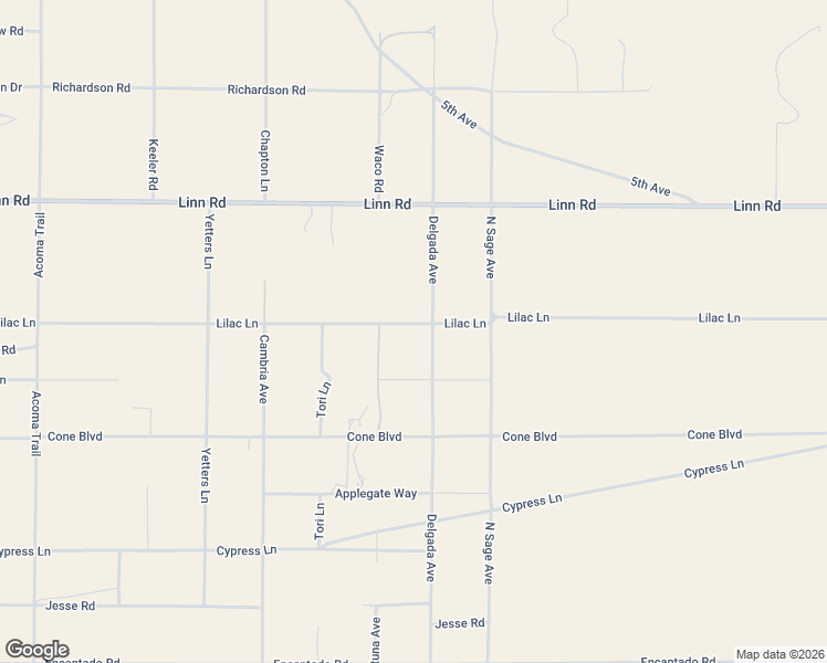 map of restaurants, bars, coffee shops, grocery stores, and more near 2250 Delgada Avenue in Landers