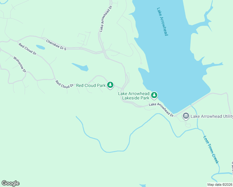 map of restaurants, bars, coffee shops, grocery stores, and more near 345 Red Cloud Drive in Waleska