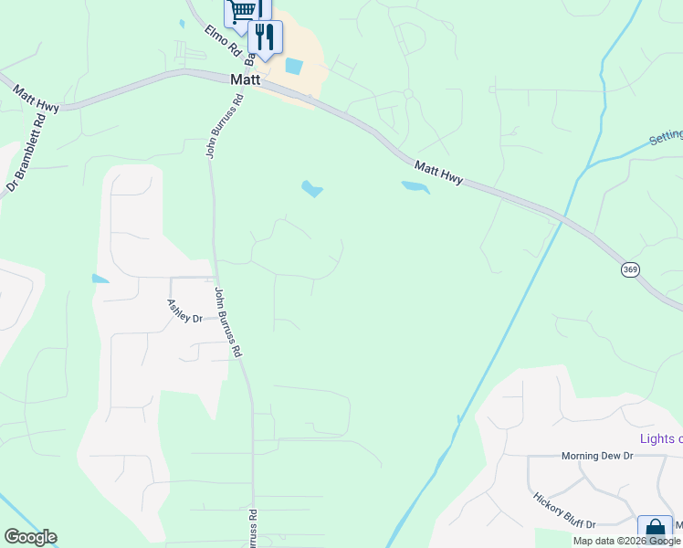 map of restaurants, bars, coffee shops, grocery stores, and more near 6330 Fairhope Lane in Cumming