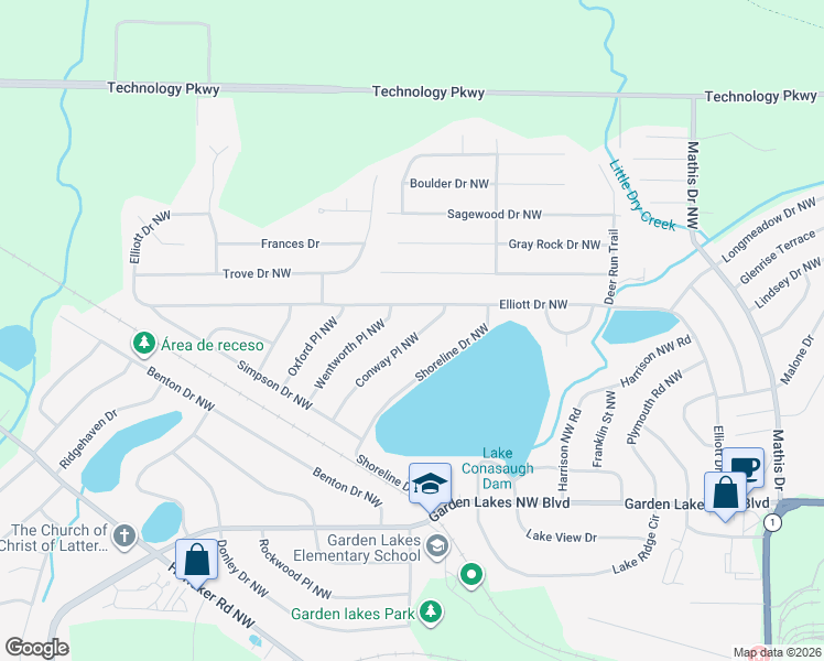 map of restaurants, bars, coffee shops, grocery stores, and more near 30 Wentworth Place Northwest in Rome
