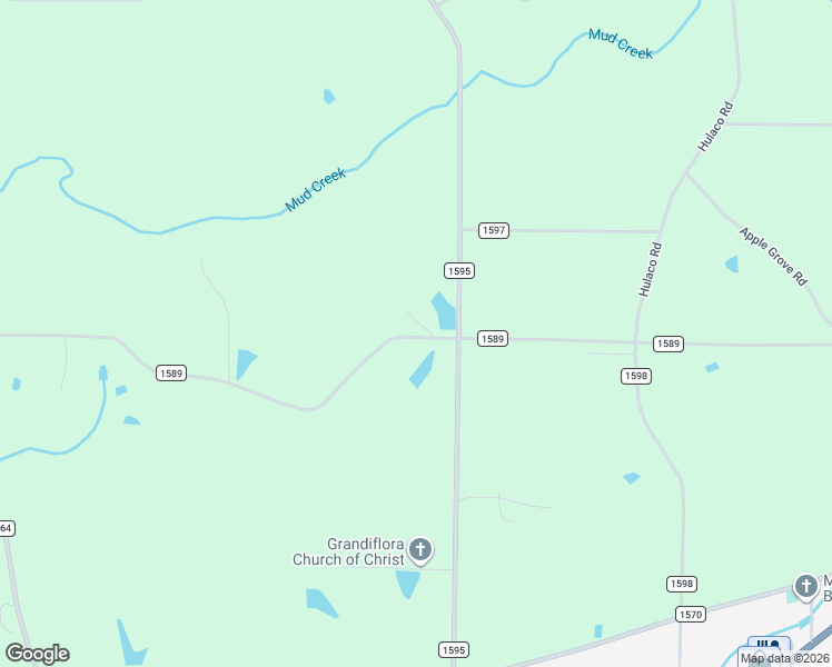 map of restaurants, bars, coffee shops, grocery stores, and more near 1801-1993 County Road 1589 in Baileyton
