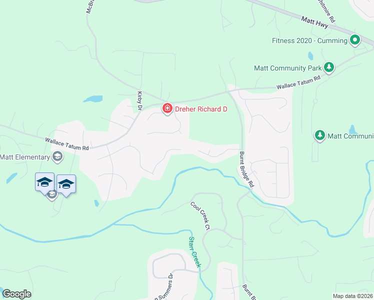 map of restaurants, bars, coffee shops, grocery stores, and more near 7790 Cabin Creek Court in Cumming