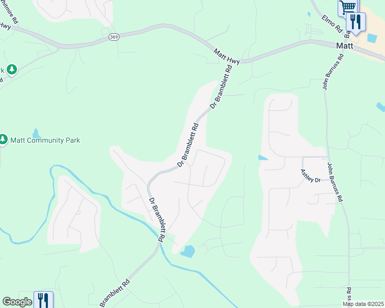 map of restaurants, bars, coffee shops, grocery stores, and more near 4255 Sunflower Circle in Cumming