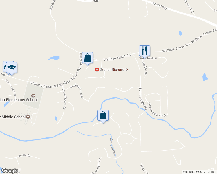map of restaurants, bars, coffee shops, grocery stores, and more near 7790 Cabin Creek Court in Cumming