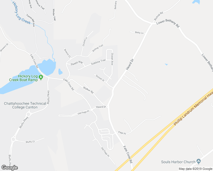 map of restaurants, bars, coffee shops, grocery stores, and more near 503 Sunset Street in Canton