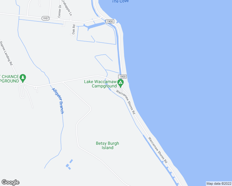 map of restaurants, bars, coffee shops, grocery stores, and more near 144 Waccamaw Shores Road in Lake Waccamaw