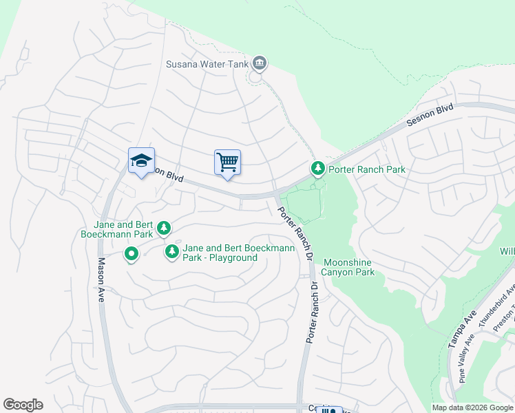 map of restaurants, bars, coffee shops, grocery stores, and more near 12415 Raleigh Court in Los Angeles