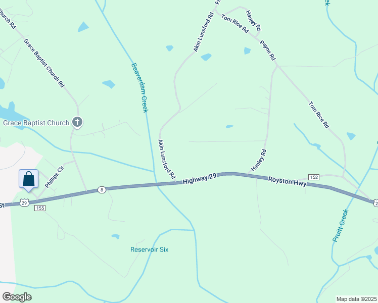 map of restaurants, bars, coffee shops, grocery stores, and more near 359 Reese Lane in Royston