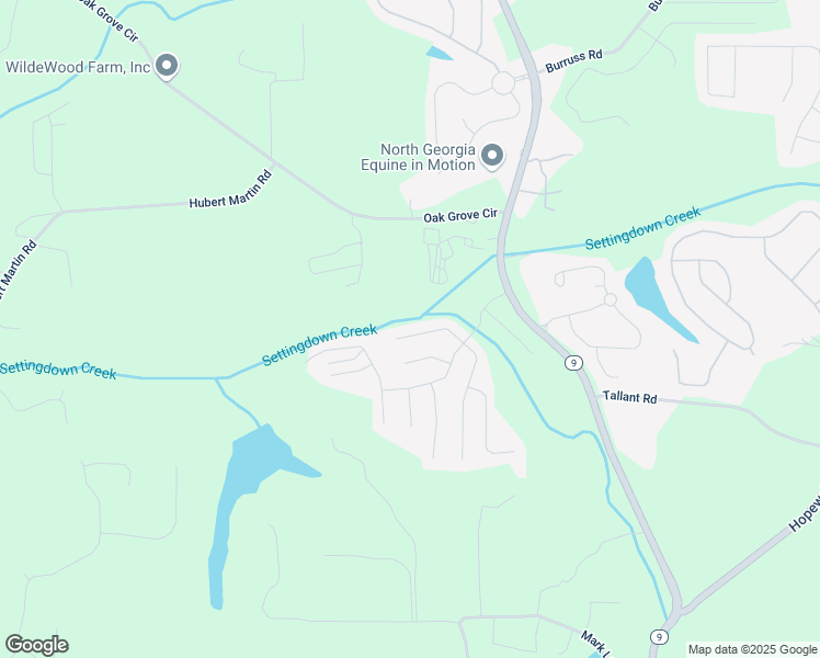 map of restaurants, bars, coffee shops, grocery stores, and more near 4610 Elmwood Trail in Cumming