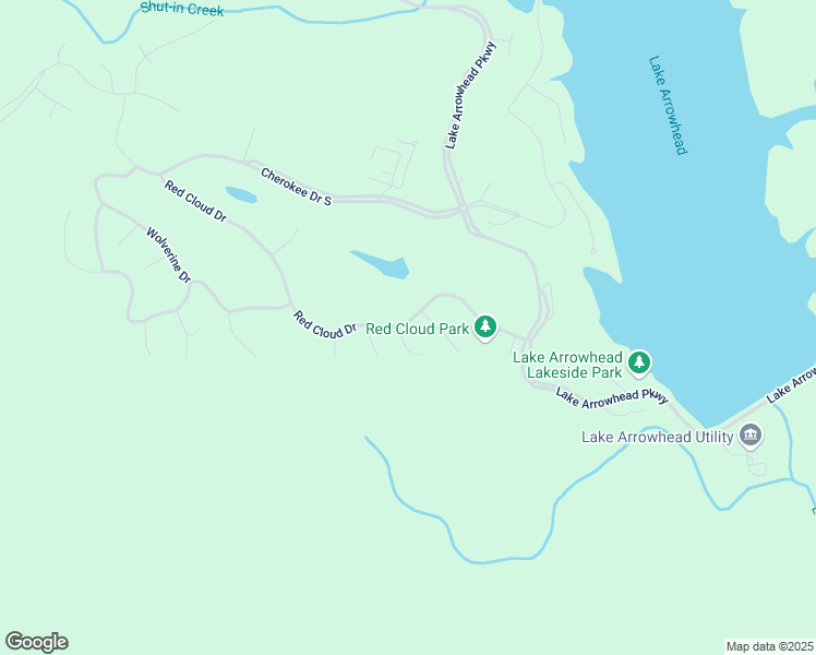 map of restaurants, bars, coffee shops, grocery stores, and more near 278 Red Cloud Drive in Waleska