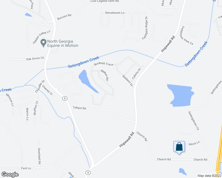 map of restaurants, bars, coffee shops, grocery stores, and more near 5655 Bucknell Trace in Cumming