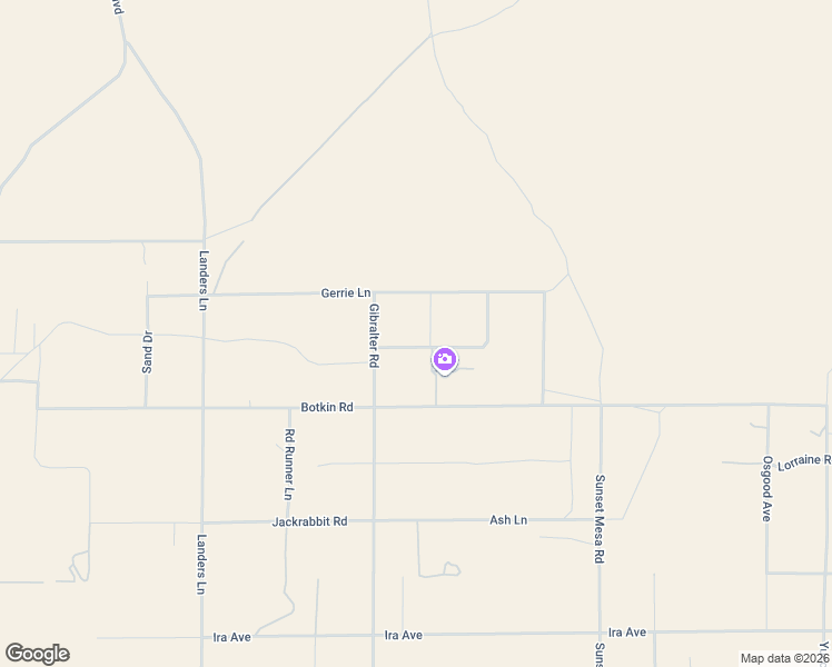 map of restaurants, bars, coffee shops, grocery stores, and more near 58562 Applegate Way in Landers