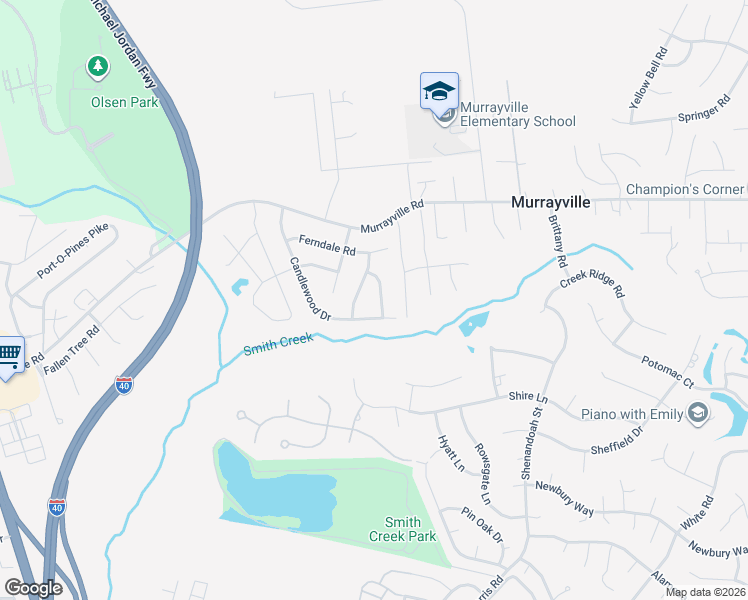 map of restaurants, bars, coffee shops, grocery stores, and more near 261 Candlewood Dr in Wilmington