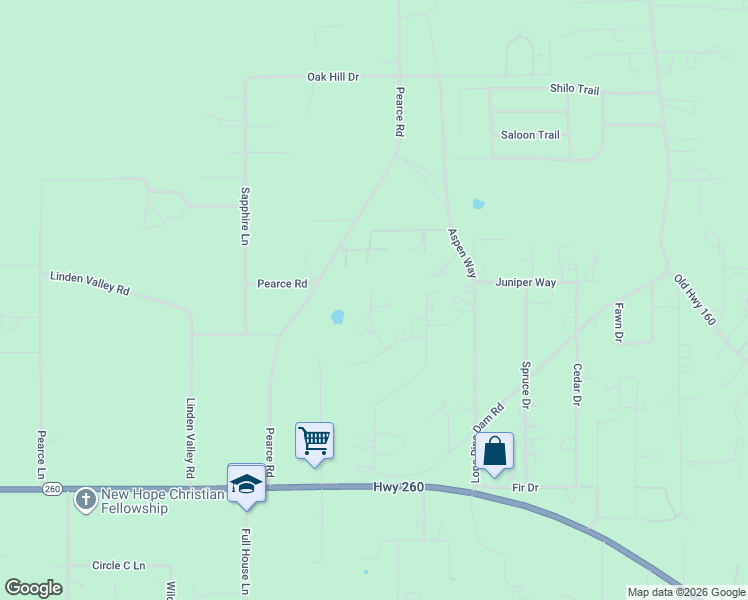 map of restaurants, bars, coffee shops, grocery stores, and more near 1081 Mogollon Circle in Show Low