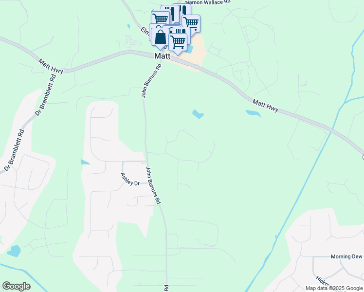 map of restaurants, bars, coffee shops, grocery stores, and more near 6230 Lillie Lane in Cumming