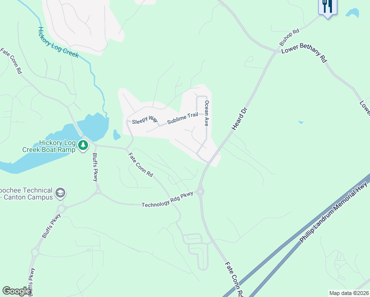 map of restaurants, bars, coffee shops, grocery stores, and more near 260 Walker Road in Canton