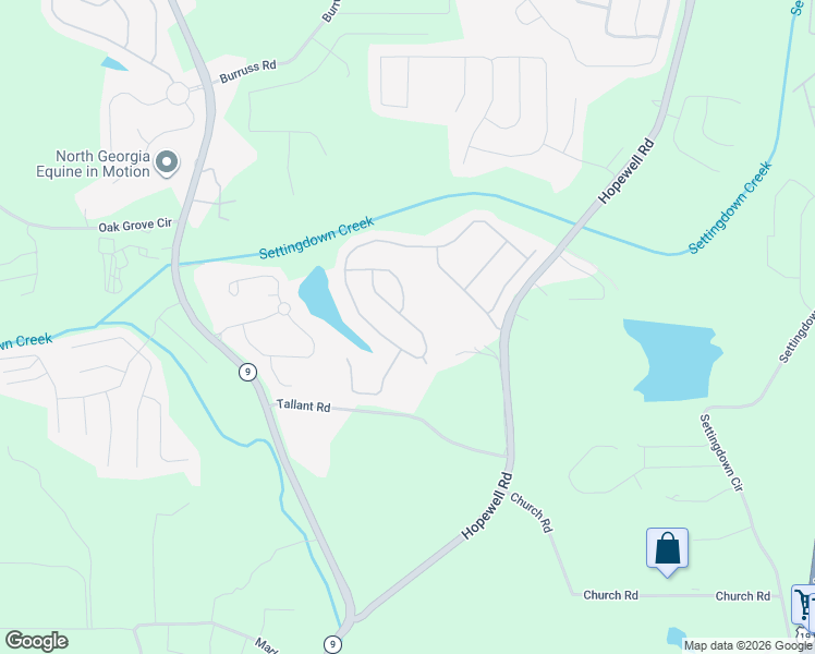 map of restaurants, bars, coffee shops, grocery stores, and more near 5675 Bucknell Trace in Cumming