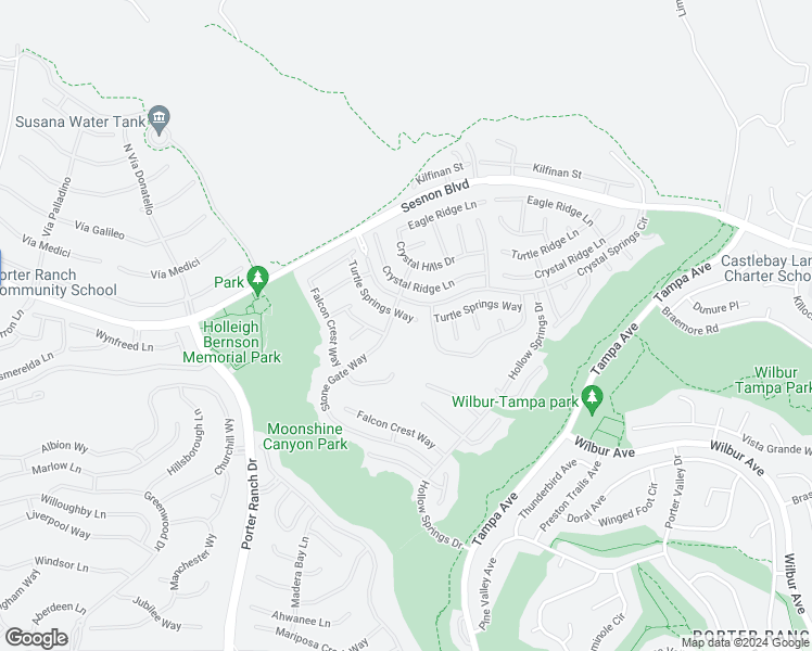 map of restaurants, bars, coffee shops, grocery stores, and more near 19754 Turtle Springs Way in Los Angeles