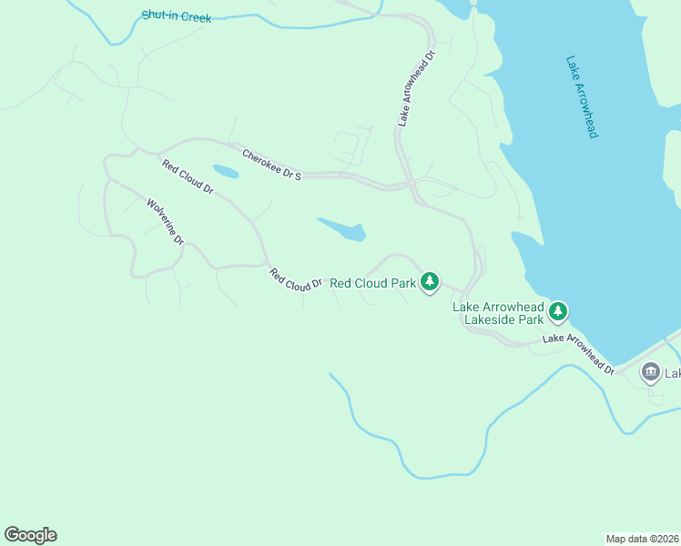 map of restaurants, bars, coffee shops, grocery stores, and more near 269 Red Cloud Drive in Waleska