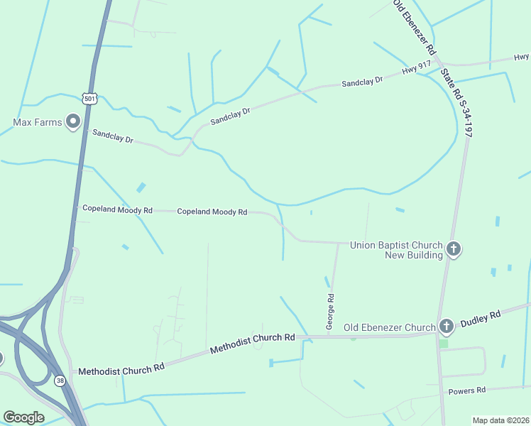 map of restaurants, bars, coffee shops, grocery stores, and more near 122 Copeland Moody Road in Latta