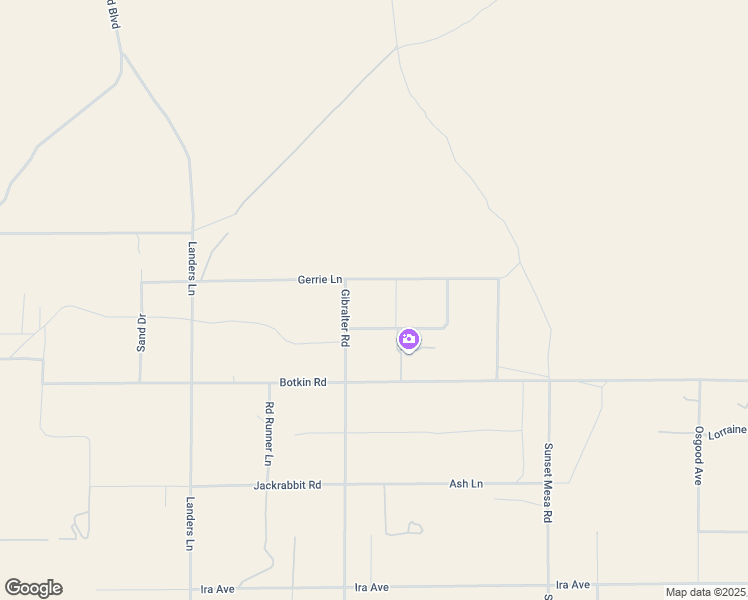 map of restaurants, bars, coffee shops, grocery stores, and more near 58575 Gerrie Lane in Homestead Valley