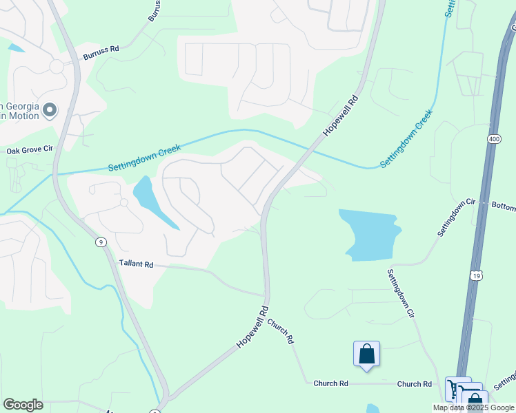 map of restaurants, bars, coffee shops, grocery stores, and more near 4620 Cabrini Place in Cumming