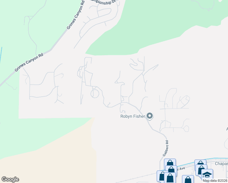 map of restaurants, bars, coffee shops, grocery stores, and more near 6397 Gabbert Road in Moorpark