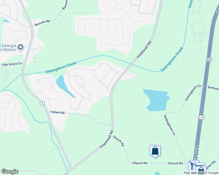 map of restaurants, bars, coffee shops, grocery stores, and more near 4620 Cabrini Place in Cumming