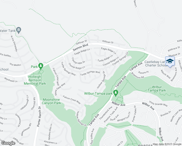 map of restaurants, bars, coffee shops, grocery stores, and more near 19624 Turtle Springs Way in Los Angeles
