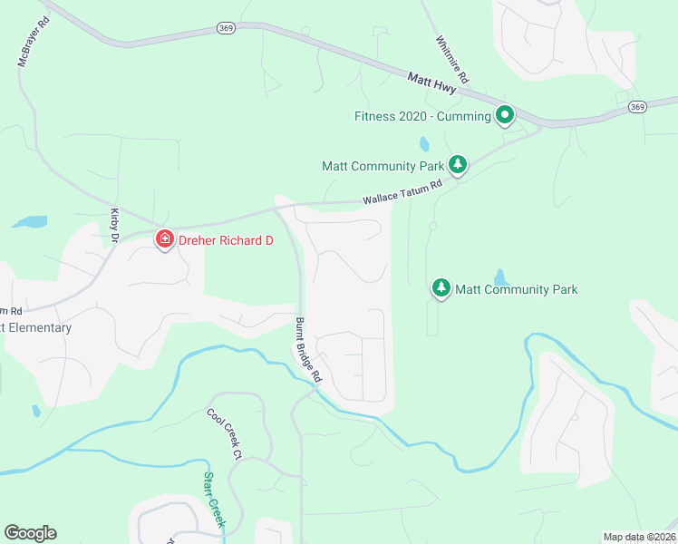 map of restaurants, bars, coffee shops, grocery stores, and more near 7050 Pinecone Way in Cumming
