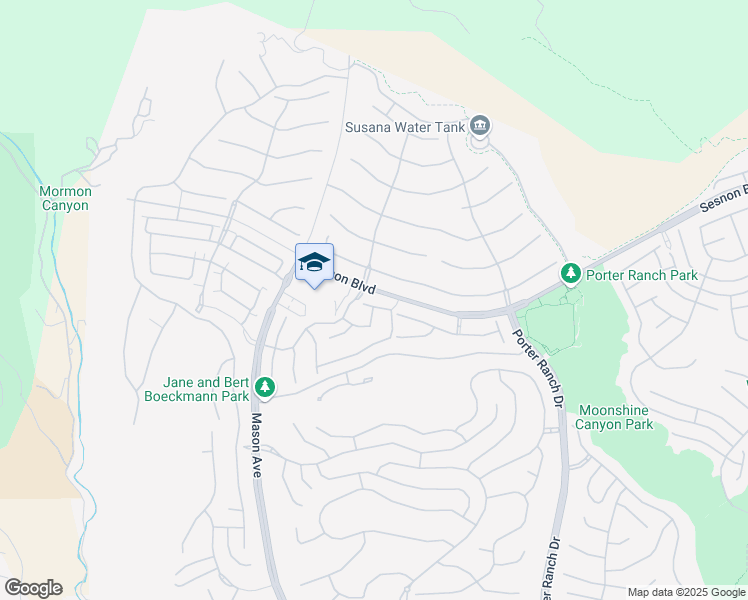 map of restaurants, bars, coffee shops, grocery stores, and more near 20423 Arbella Place in Los Angeles