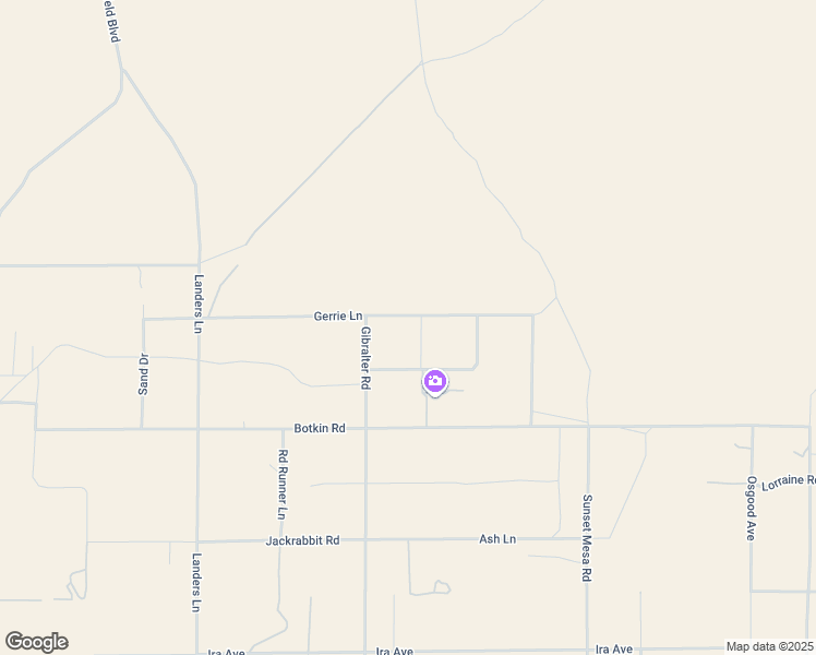 map of restaurants, bars, coffee shops, grocery stores, and more near 58575 Gerrie Lane in Homestead Valley