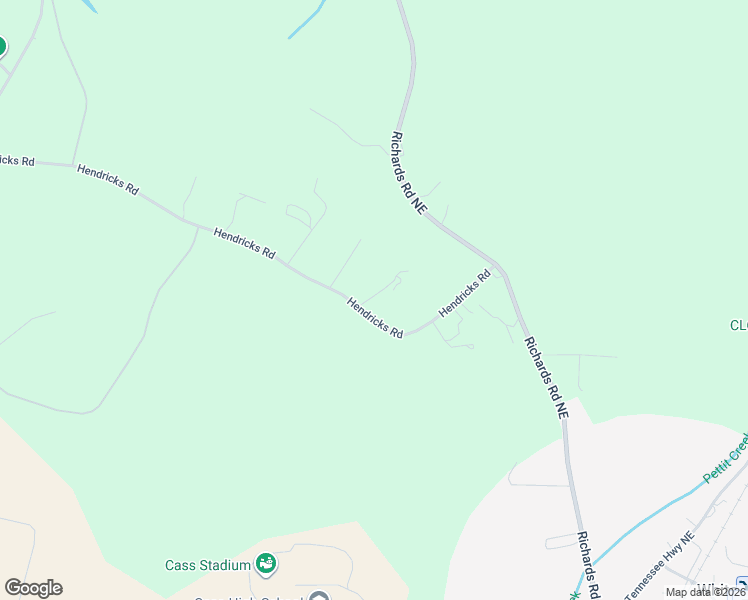 map of restaurants, bars, coffee shops, grocery stores, and more near 321 Hendricks Road in Rydal