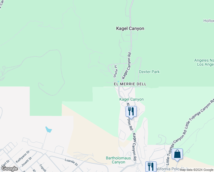 map of restaurants, bars, coffee shops, grocery stores, and more near in Los Angeles