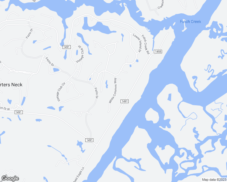 map of restaurants, bars, coffee shops, grocery stores, and more near 414 White Columns Way in Wilmington
